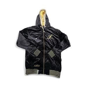 Luxurious Black and Gold Men's Hoodie